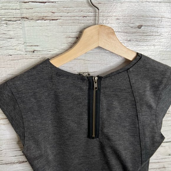 Desigual gray pink midi dress size small - Picture 4 of 7